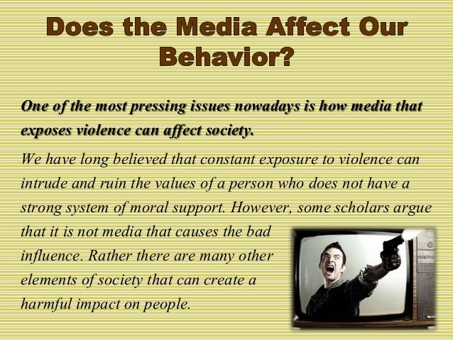 Реферат: Media Violence And It